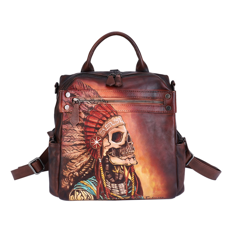 Новый роскошный кожаный женски – обзор и цена Luxury Bags Hand Painted