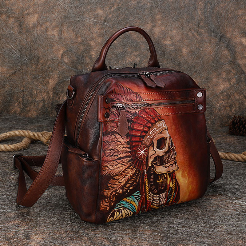 Новый роскошный кожаный женски – обзор и цена Luxury Bags Hand Painted