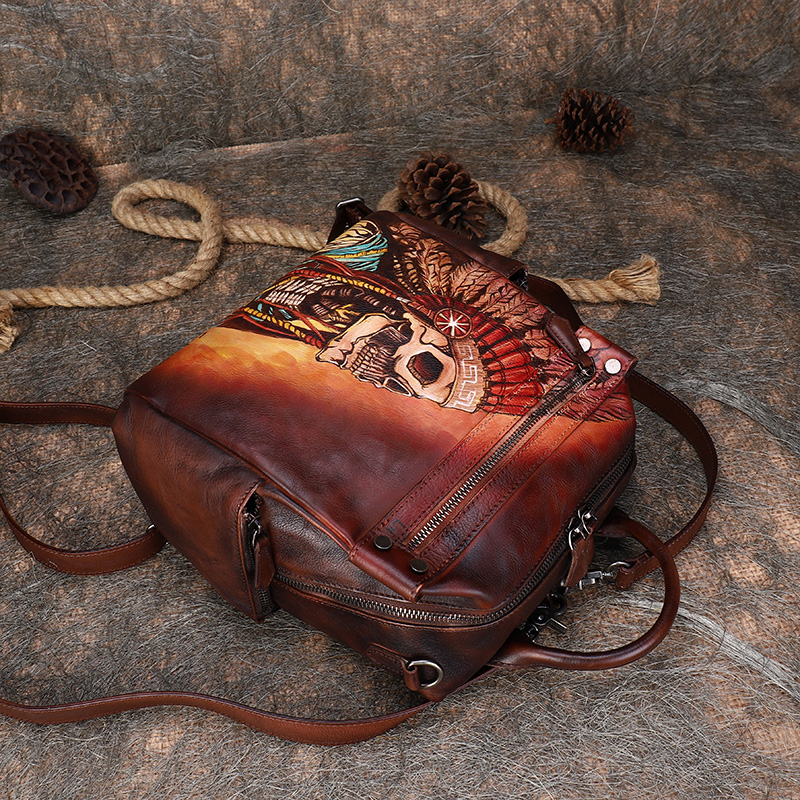 Новый роскошный кожаный женски – обзор и цена Luxury Bags Hand Painted
